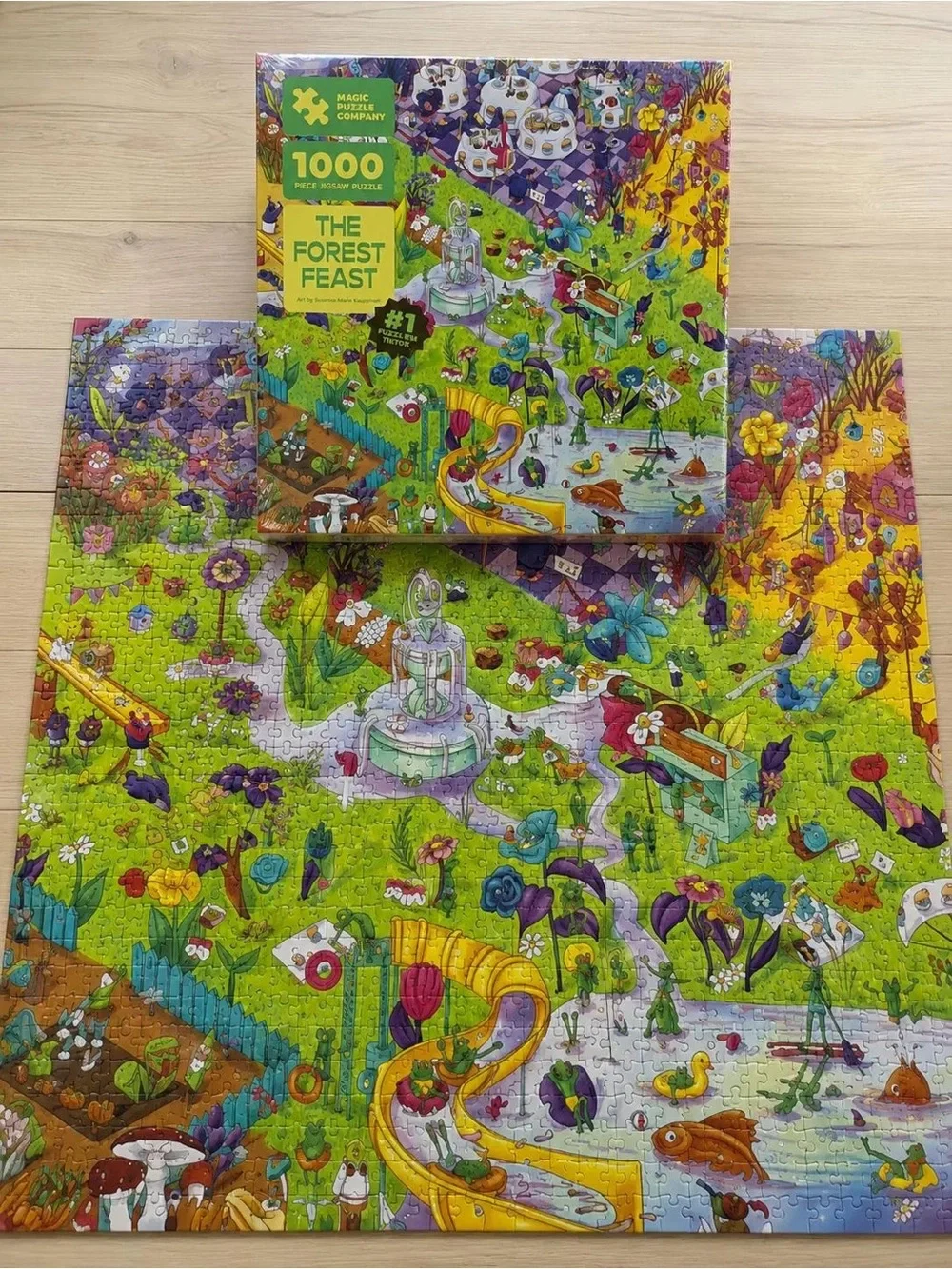 Magic Puzzle Company The Forest Feast 1000 Piece Jigsaw Puzzle New